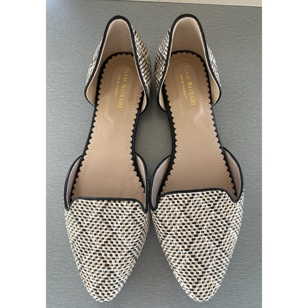 ISSAC MIZRAHI Women's Pointed Flats Size 8 Preppy Career Office Shoes - Picture 1 of 13